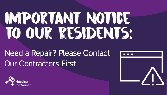 logo for Need a repair? Please contact our contractors first. 